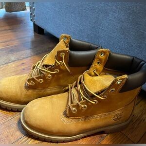 Timberland Boys Tan Leather Boots